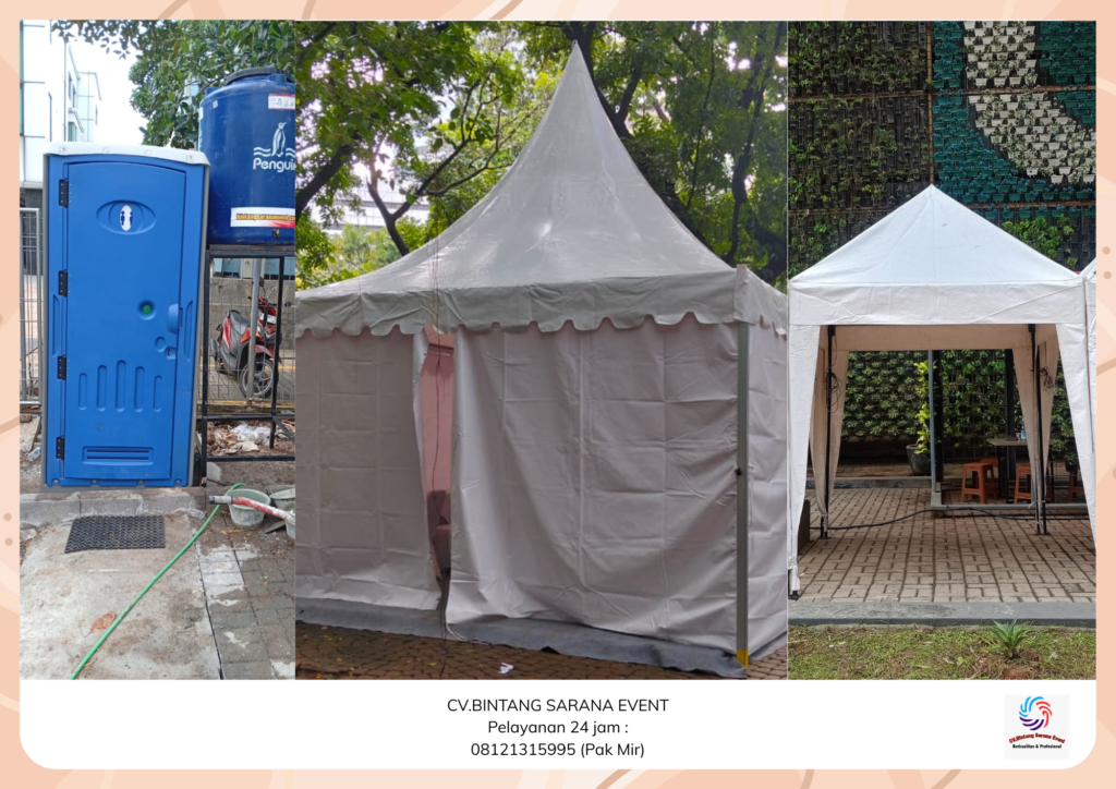 Sewa Tenda Cafe Toilet Portable Dan Tenda Kerucut Jakarta