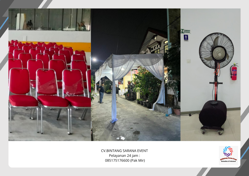 Sewa Tenda Plafon Misty Cool Dan Kursi Futura Pekayon Bekasi