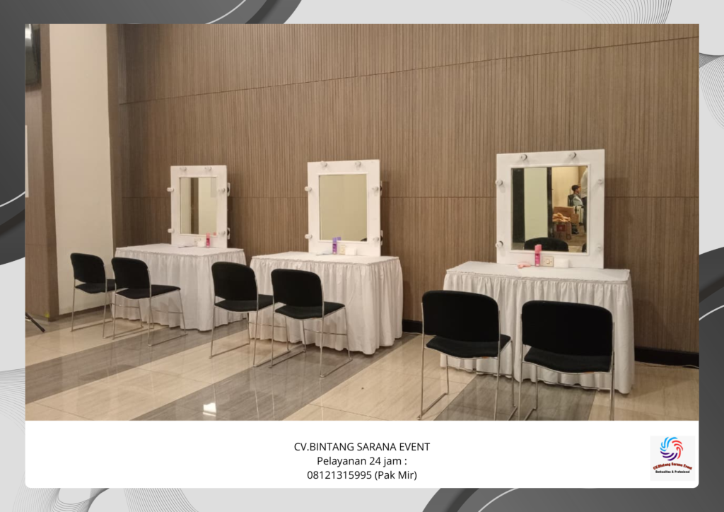 Jasa sewa Meja Rias Dan Toilet portable Area bandung