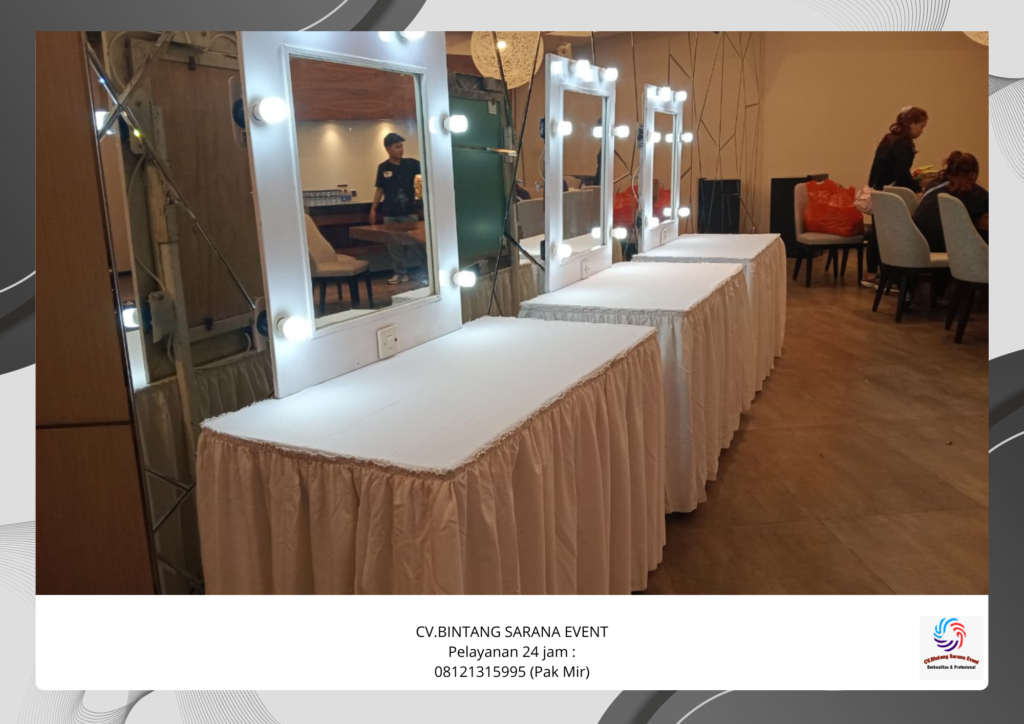 Jasa sewa Meja Rias Dan Toilet portable Area bandung