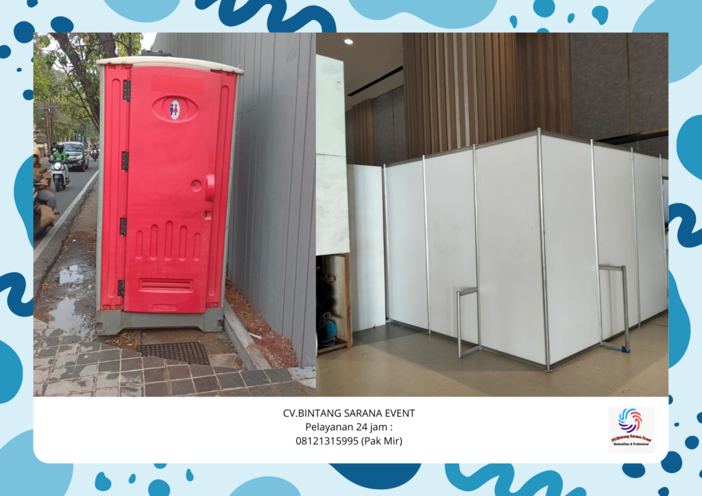 Jasa sewa Toilet Partisi dan Tenda roder Area Karawang