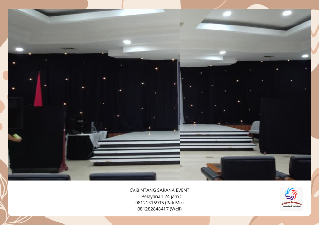 Rental Black curtain star light Dan portable Toilet Area jakarta