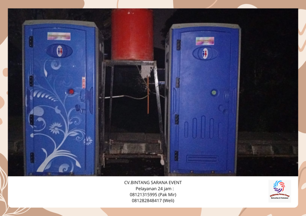 Rental Black curtain star light Dan portable Toilet Area jakarta