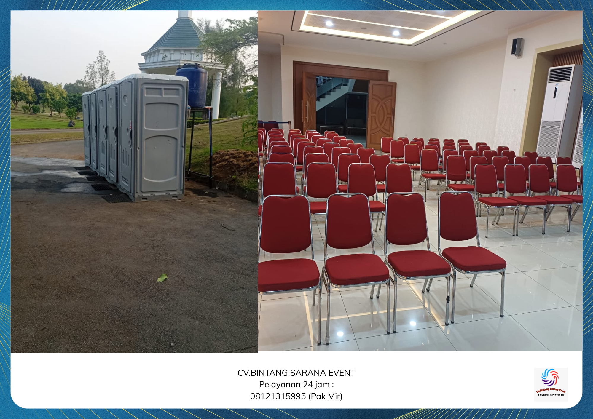 Rental Kursi Event Stainless Dan Toilet Portable Area Cibarusah Bekasi
