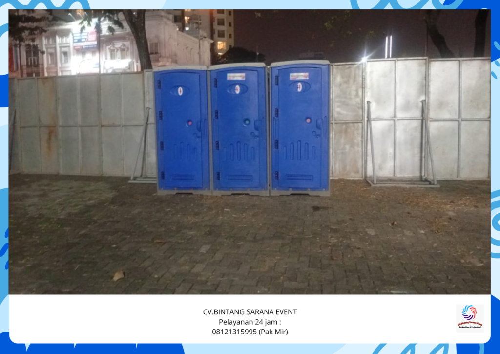 Rental Tenda Plafon Toilet Dan Wastafel Portable Depok
