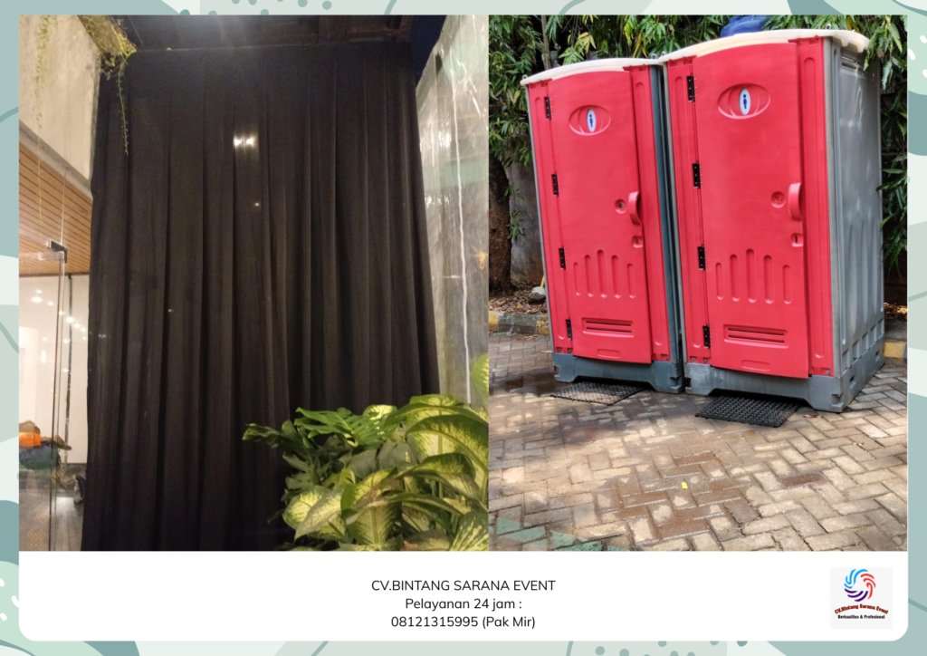 Rental Toilet Portable Tirai Lotto Dan Tirai Filamin Jakarta Selatan