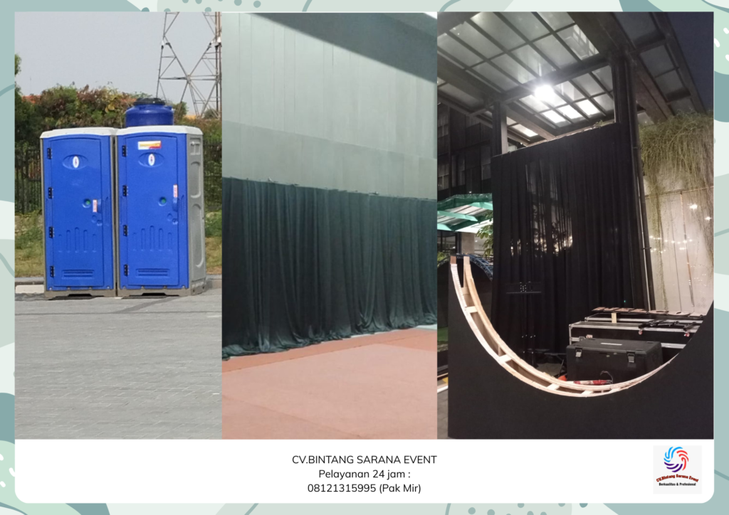 Rental Toilet Portable Tirai Lotto Dan Tirai Filamin Jakarta Selatan