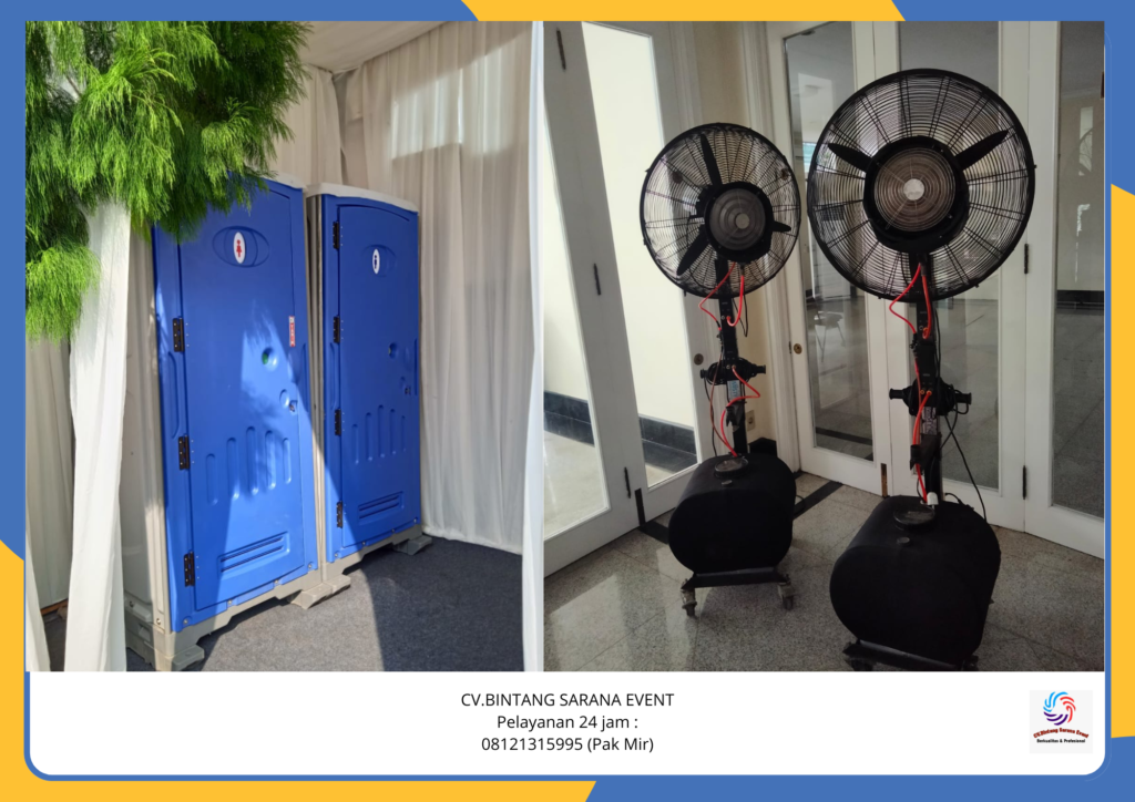 Sewa Misty Fan Dan Toilet Portable Murah Area Jakarta