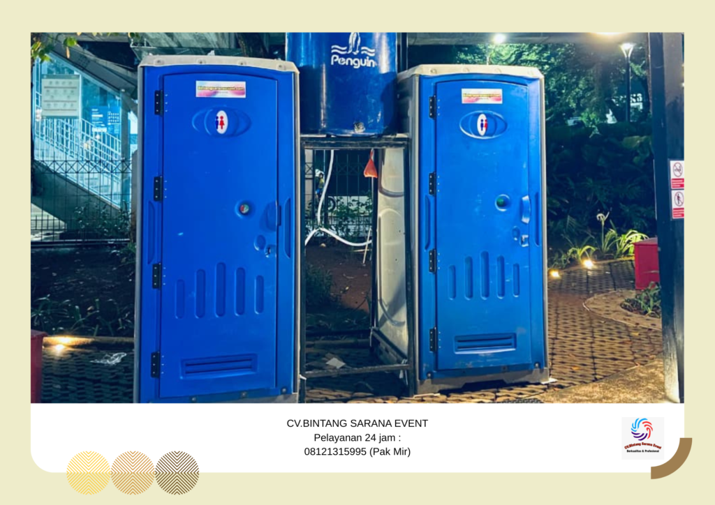 Sewa Podium Acrylic Kotak Dan Toilet Portable Area Jakarta 