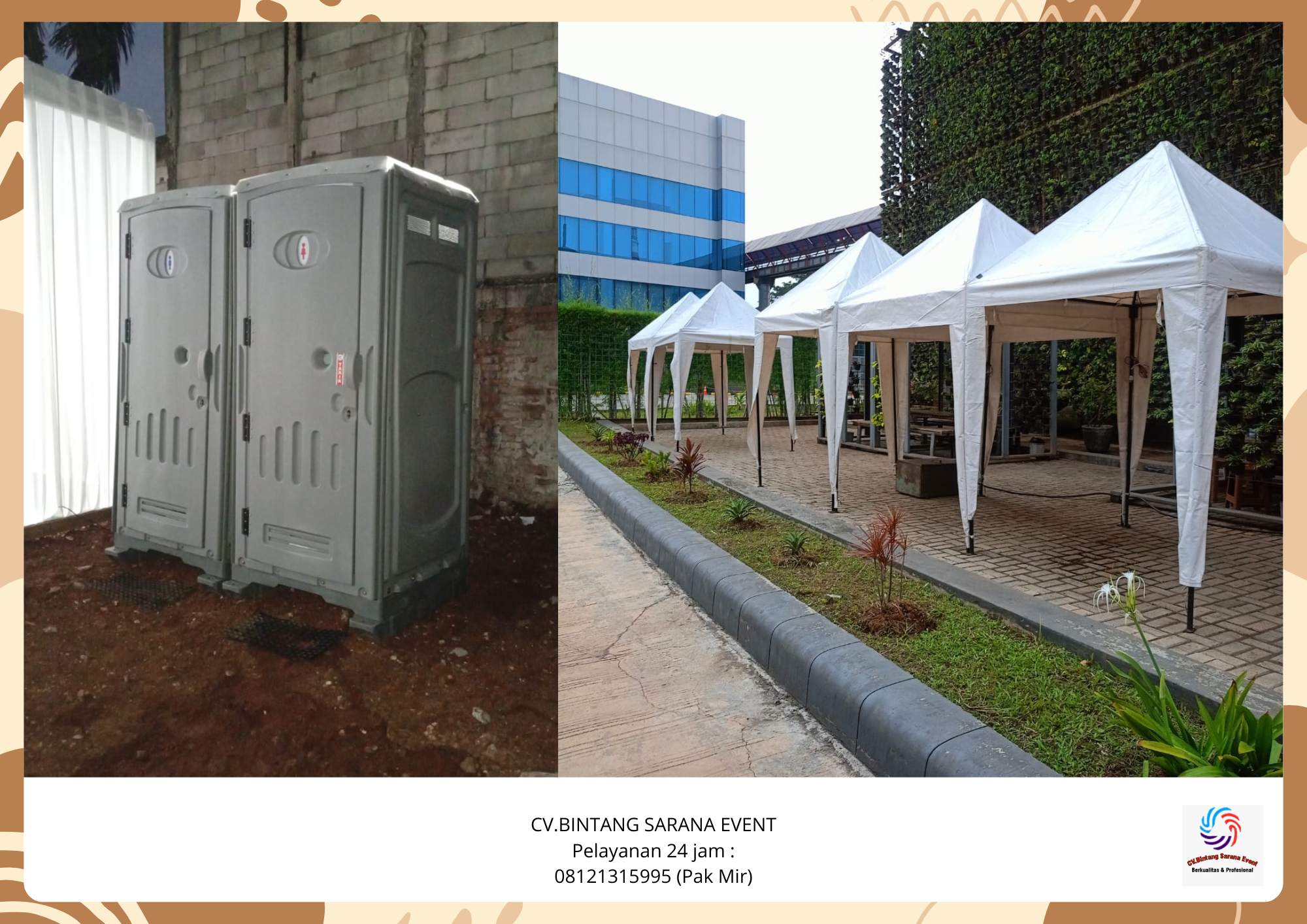 Sewa Tenda Bazar Dan Toilet Portable Cibitung Bekasi