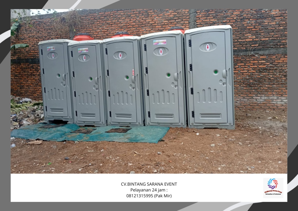 Sewa Tenda Serut Dan Toilet Portable Bersih Area Jababeka