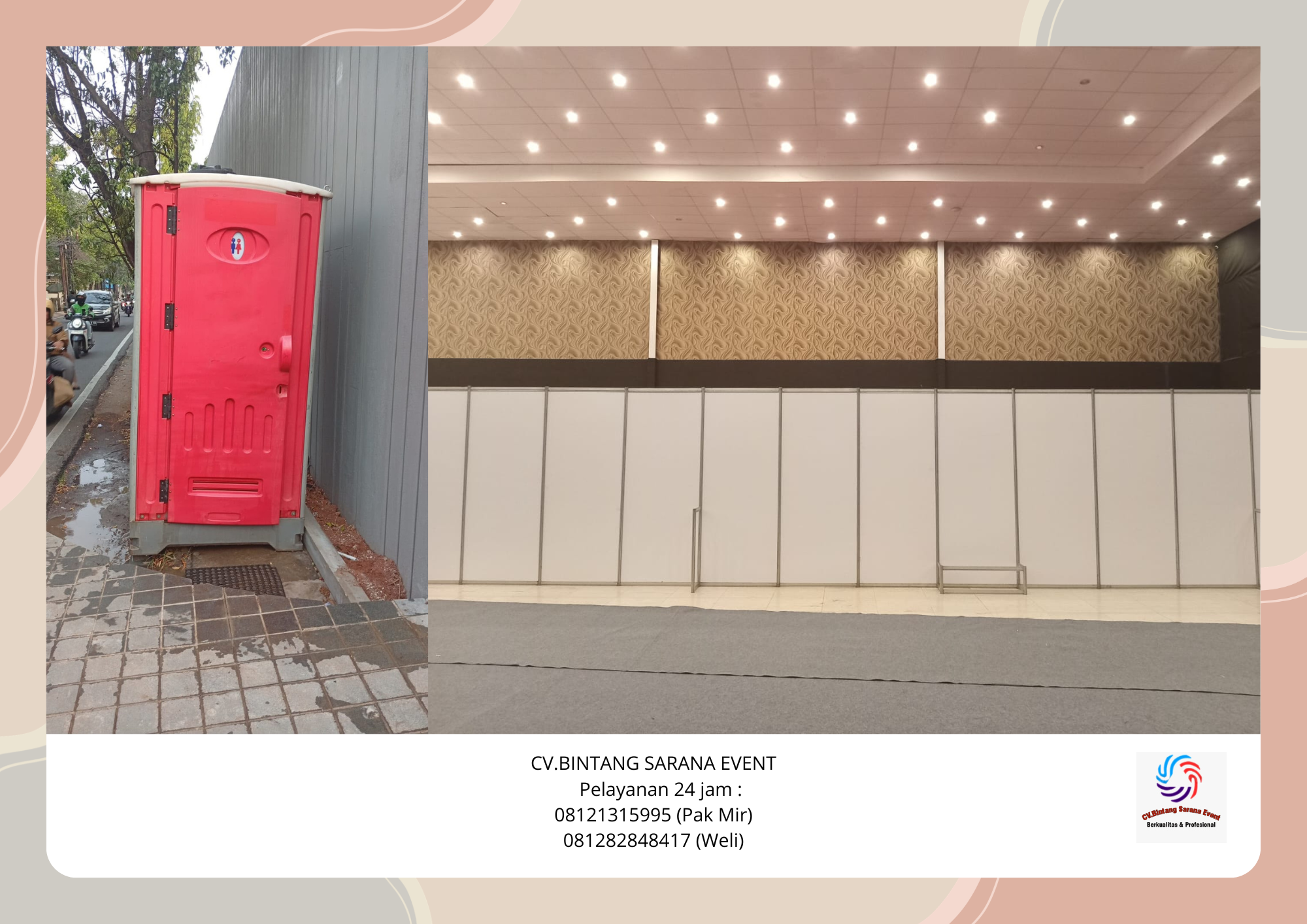 Sewa Toilet Portable Dan Partisi Sekat Ruang Tangerang Selatan