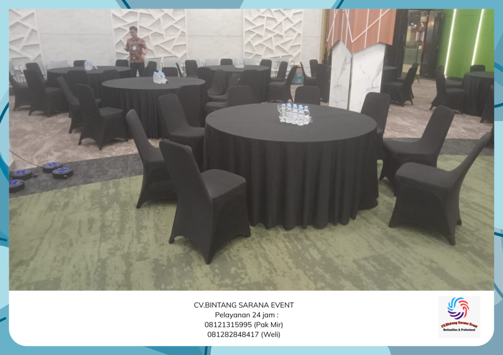 Rental Round Table Toilet Portable Dan Kursi Susun Stainless Bogor