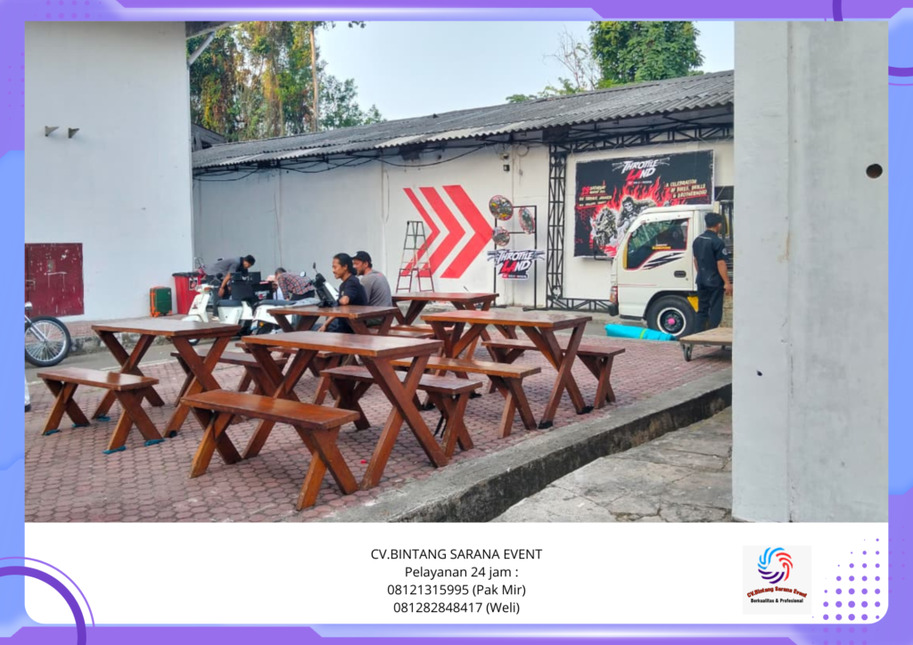 Sewa Bangku taman Meja taman Dan Toilet Portable Bogor