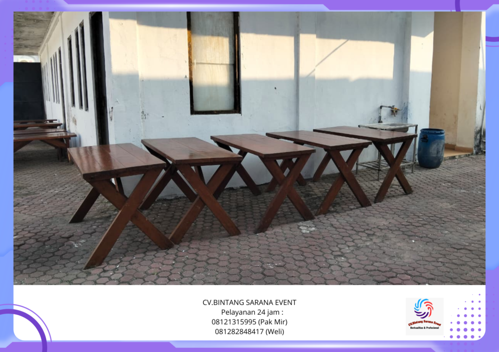 Sewa Bangku taman Meja taman Dan Toilet Portable Bogor