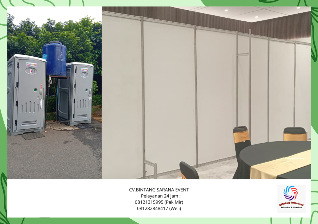 Sewa Partisi Pembatas Ruang Dan Toilet Portable Tangerang Selatan