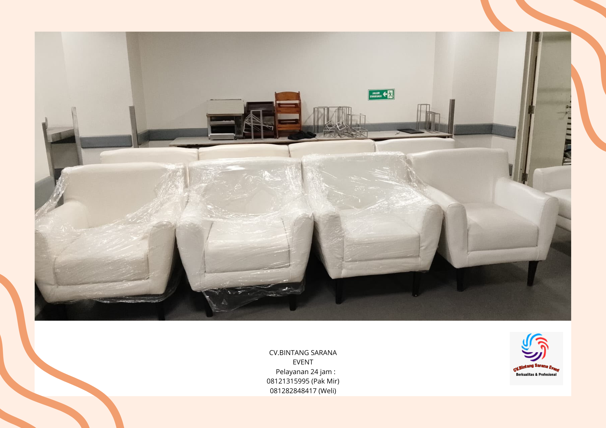 Sewa Sofa Scandinavia Putih Berkualitas Area Bekasi