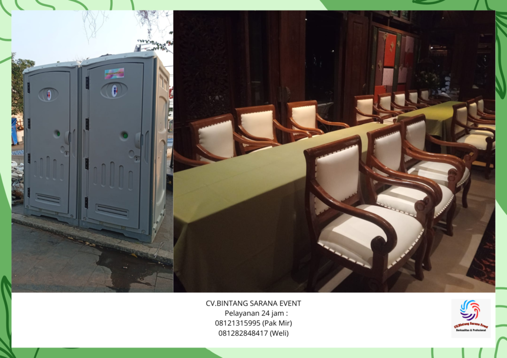 Sewa Toilet Portable Dan Arm Chairs VIP Terdekat Bogor