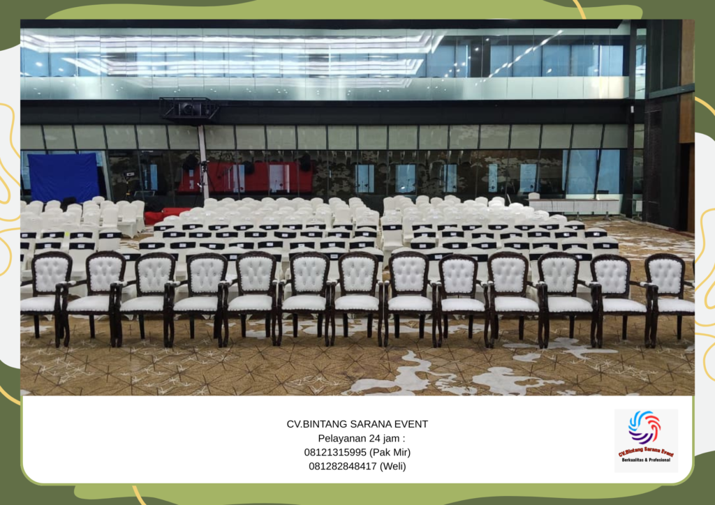 Sewa Toilet Portable Dan Arm Chairs atau Kursi VIP Kayu Jakarta