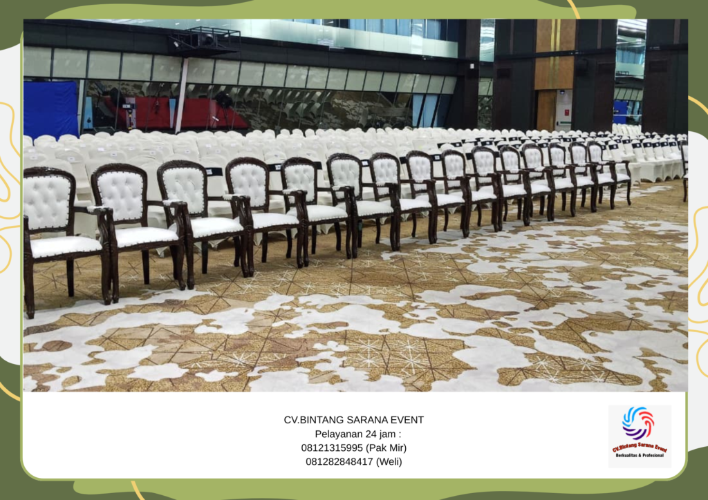 Sewa Toilet Portable Dan Arm Chairs atau Kursi VIP Kayu Jakarta