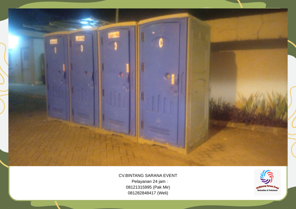 Sewa Toilet Portable Dan Arm Chairs atau Kursi VIP Kayu Jakarta