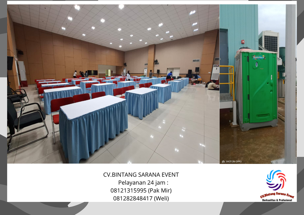 Rental Meja Kotak Toilet Portable Cikarang