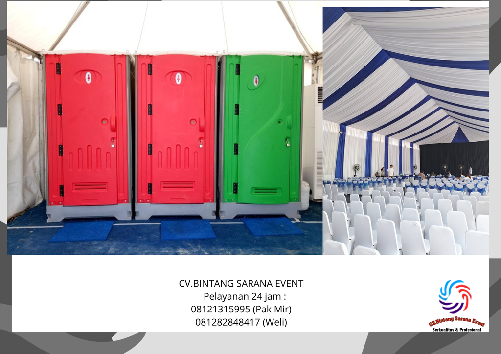 Sewa Tenda Roder Dan Toilet Portable Indramayu