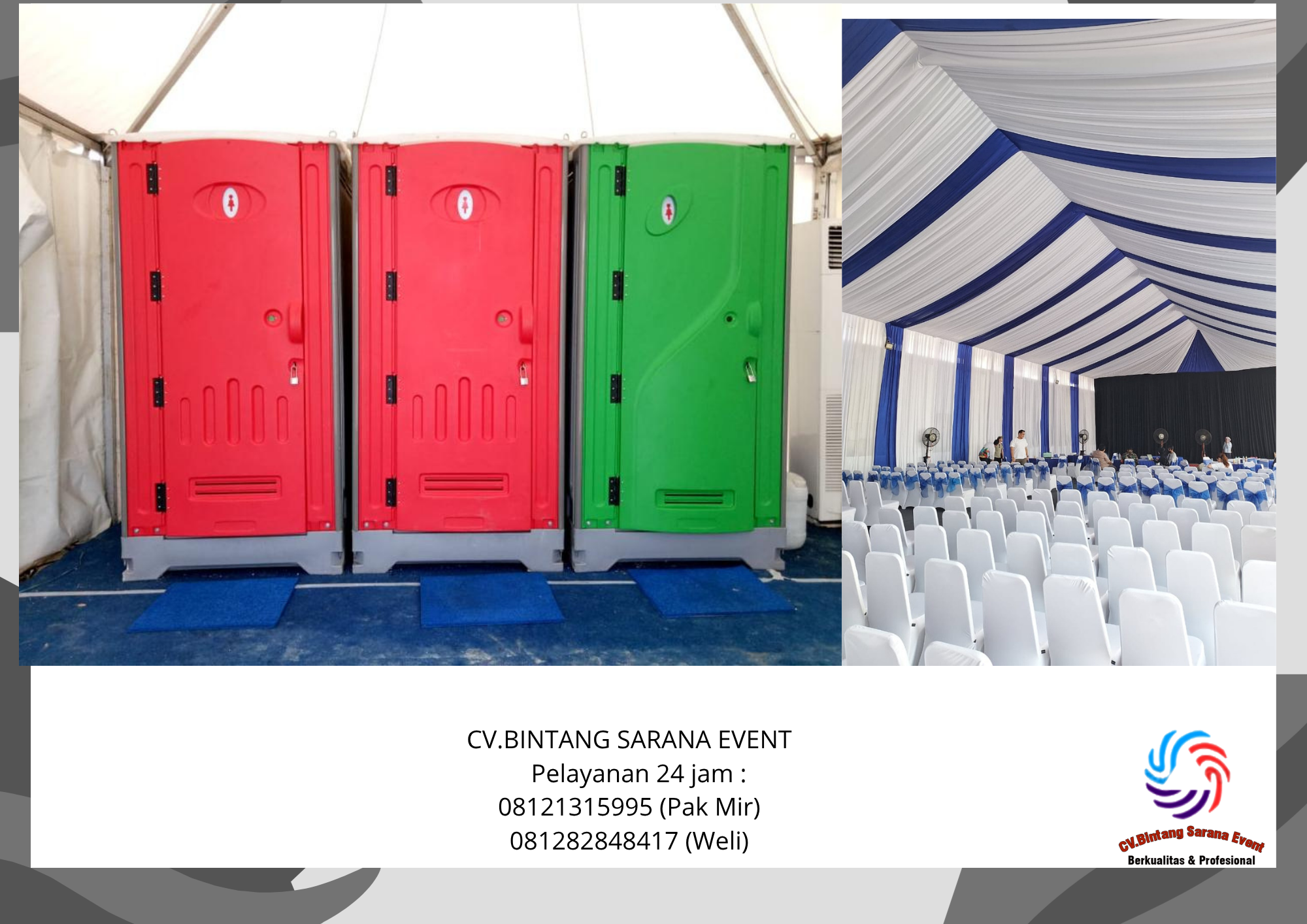 Sewa Tenda Roder Dan Toilet Portable Indramayu