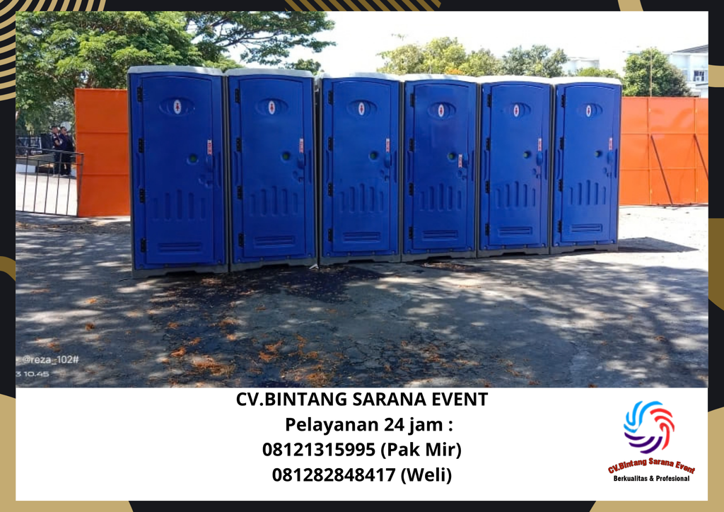 Sewa Kursi Susun Polos DanToilet portable Depok 085117544220