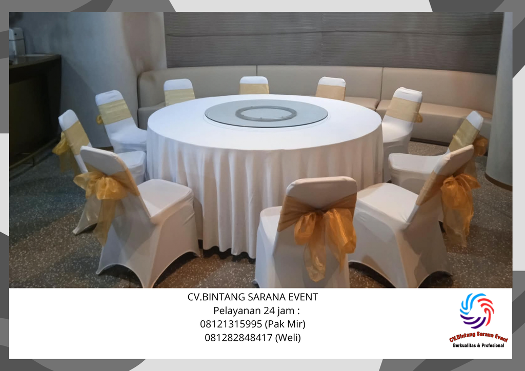 Sewa Round Table Set Lazy Suzzan Dan Toilet Portable Jaksel