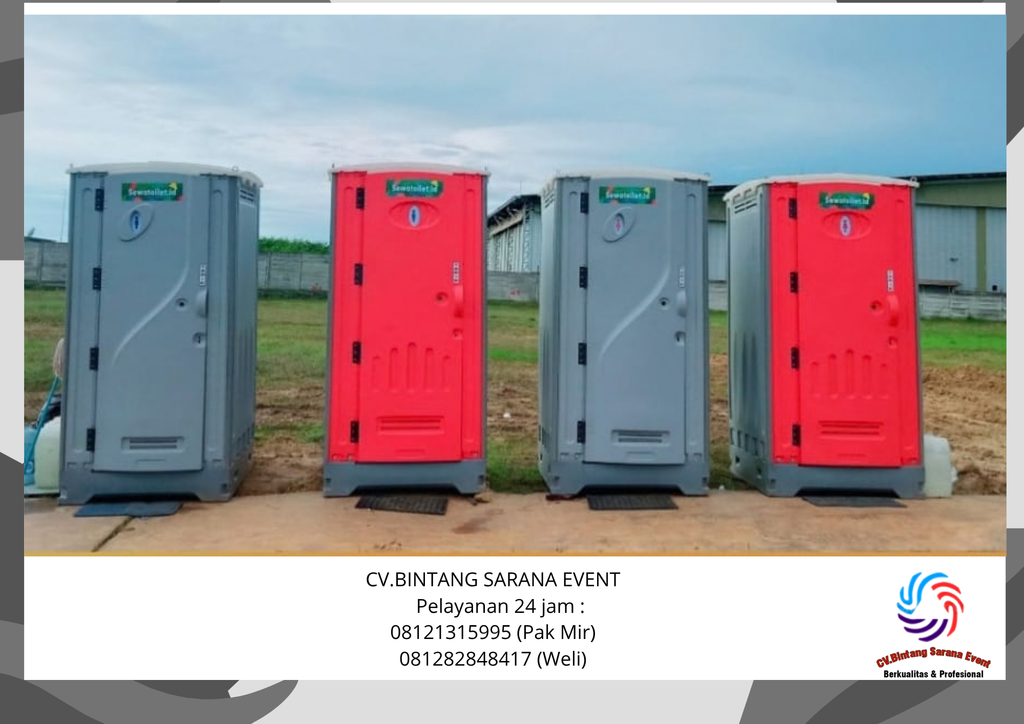 Sewa Toilet Portable Harum Area Bandung 085117544220
