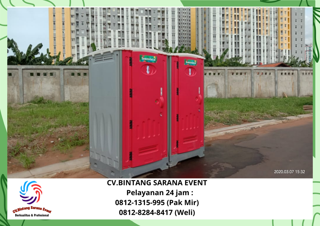 Rental Meja Kotak Dan Toilet Portable Bogor 0812-1315-995