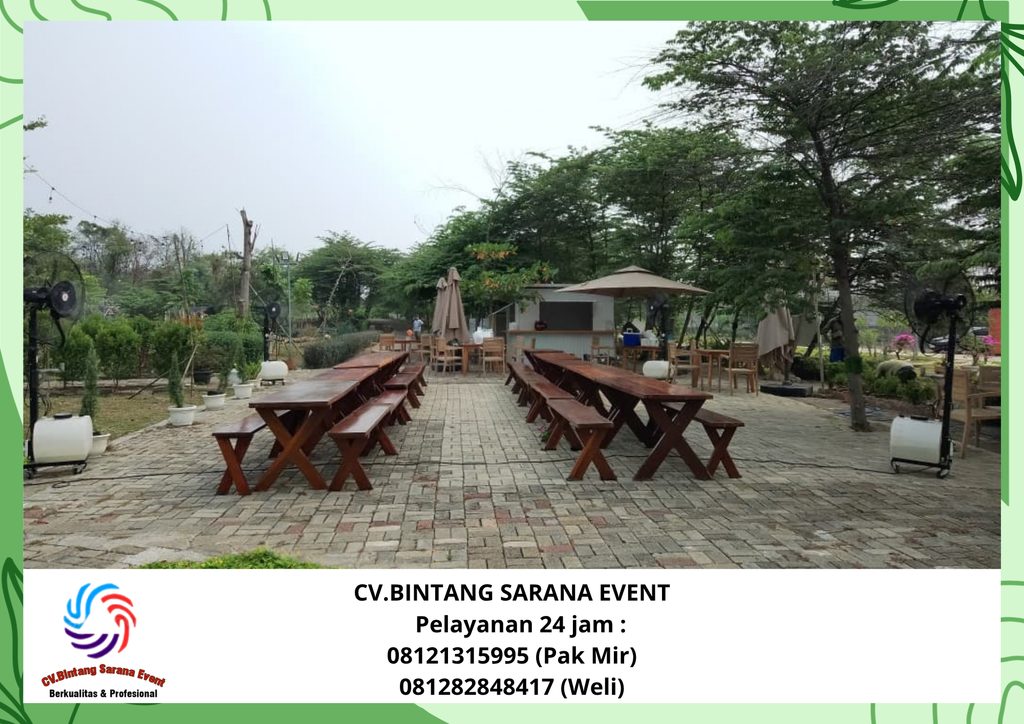Sewa Meja Kursi Taman Dan Mistyfan Karawang Timur 