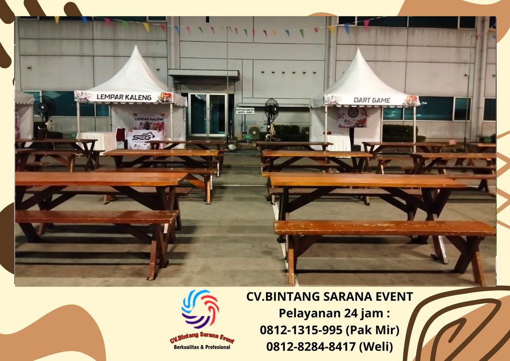 Pusat Sewa Meja, Bangku Taman Dan Toilet Portable Tangerang 0812-1315-995