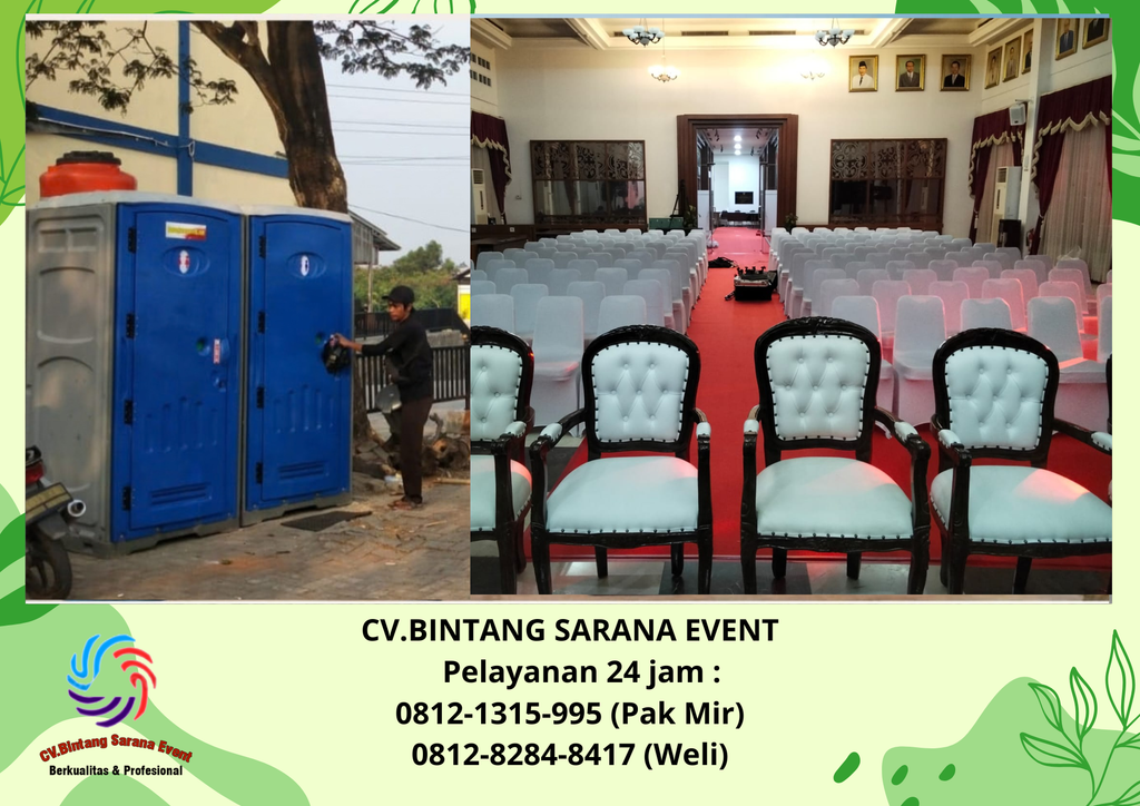 Rental Arm Chairs Dan Toilet portable Karawang 0812-1315-995