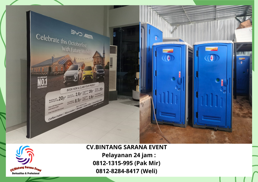 Rental Backdrop Dan Toilet Portable Bogor 0812-1315-995