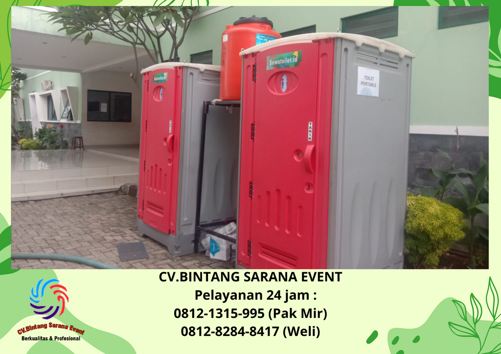 Rental Qline toilet portable Dan Meja Kursi Jakarta 0812-1315-995