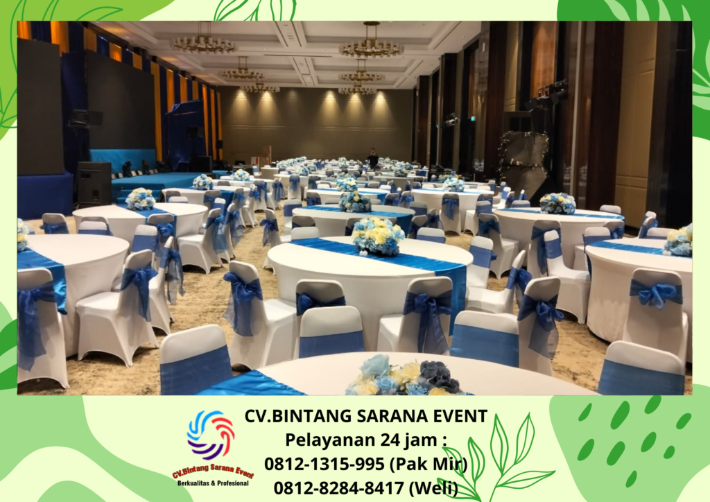Rental Tirai BackDrop Draperi Dan Roundtable Tangerang