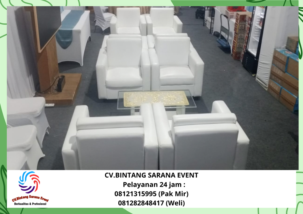 Sewa Aneka Sofa Dan  Toilet Portable Jakarta