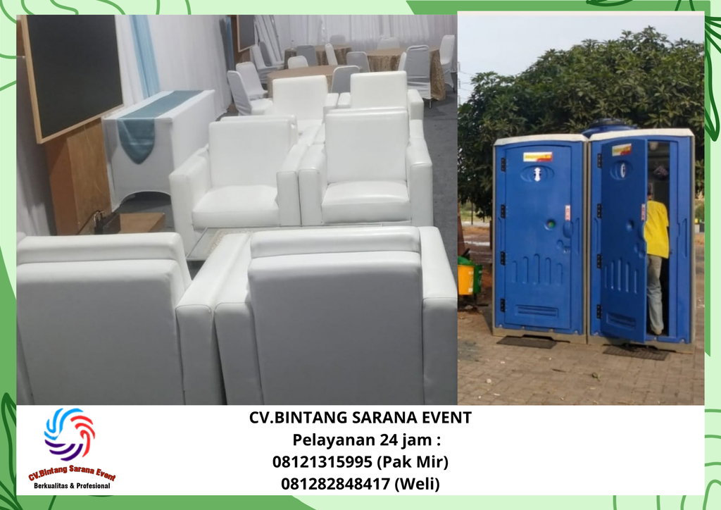 Sewa Aneka Sofa Dan  Toilet Portable Jakarta