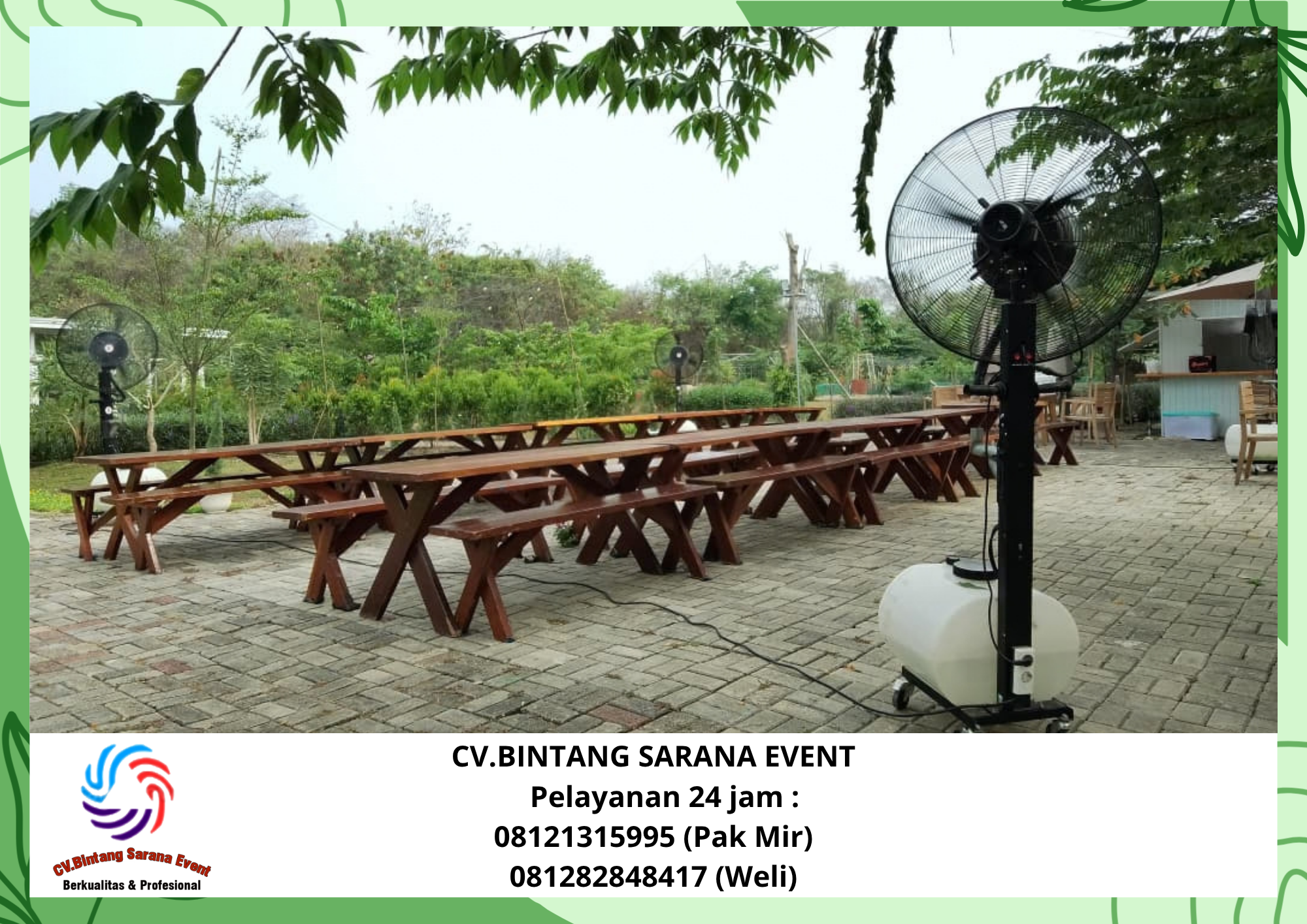 Sewa Meja Kursi Taman Dan Mistyfan Karawang Timur