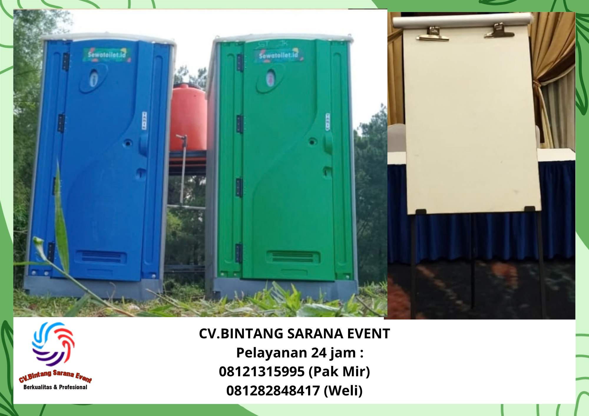 Sewa Flip Chart,Toilet portable Depok 085117544220