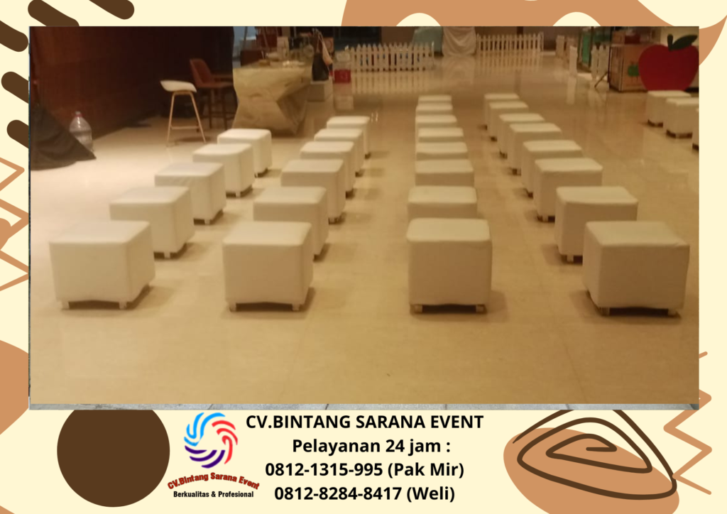 Sewa Sofa Puff Single Dan Tenda Kerucut Jakarta