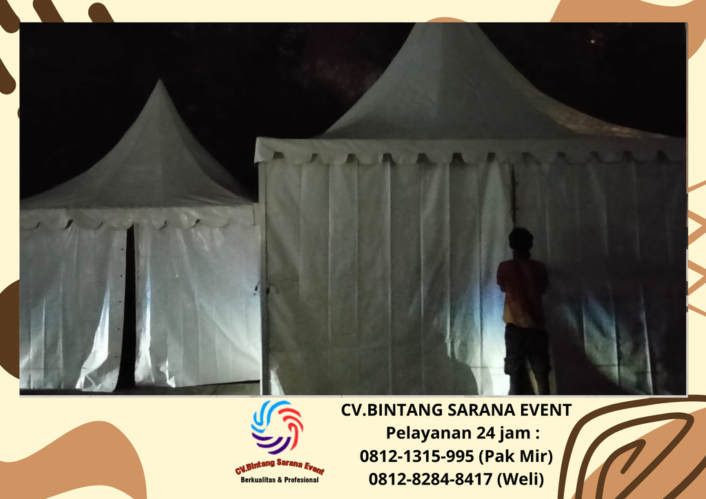 Sewa Tenda Sarnafil Dan Toilet portable jakarta 0812-1315-995
