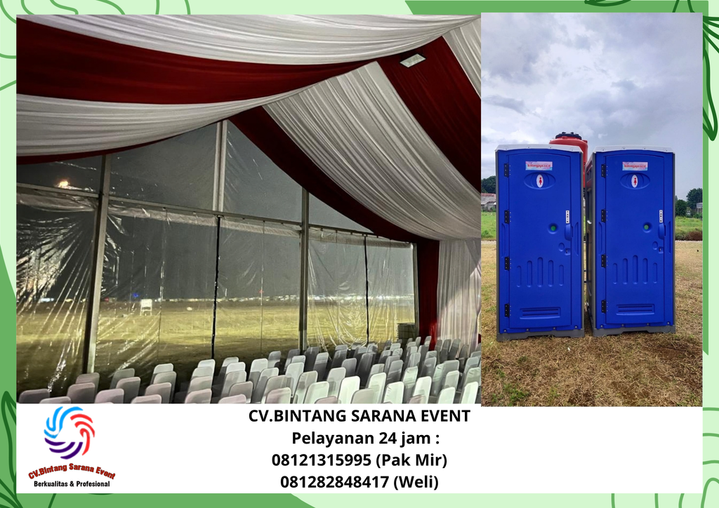 Sewa Tenda Serut dan Toilet Portable Jakarta