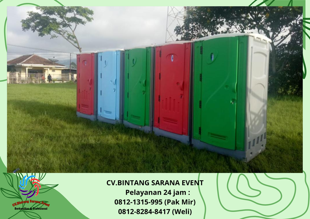 Sewa Tirai Biru Dan Toilet Portable Jakarta Pusat 0812-1315-995