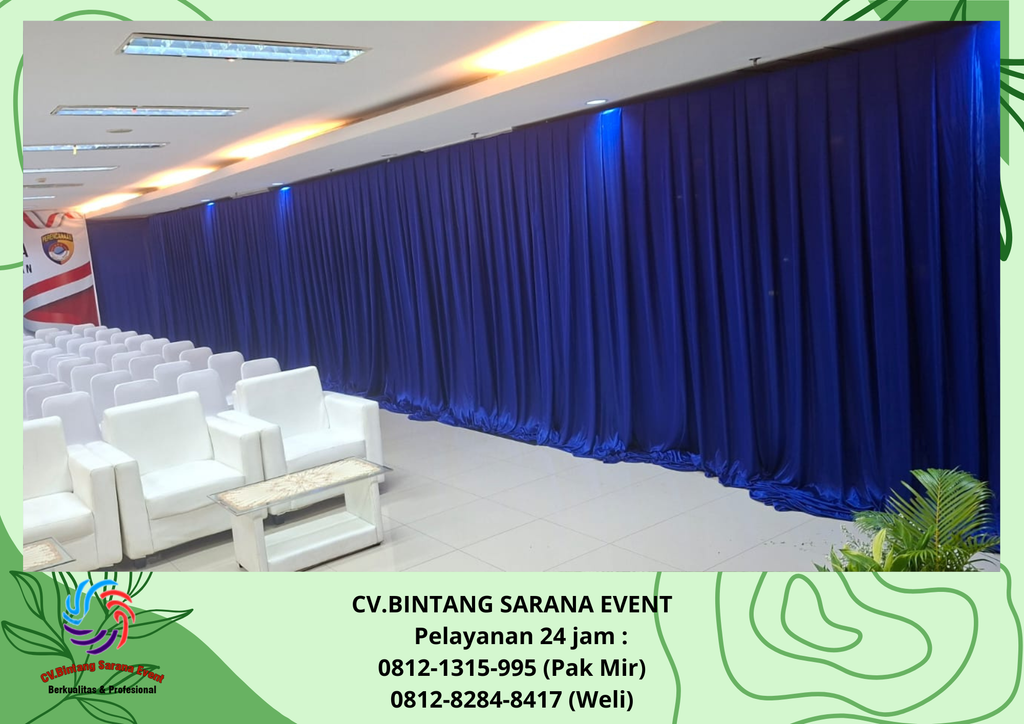 Sewa Tirai Biru Dan Toilet Portable Jakarta Pusat 0812-1315-995