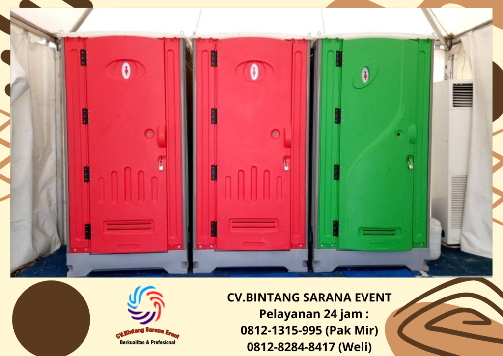 Sewa Toilet Portable Dan Meja Dealing Kaca Karawang 08121315995