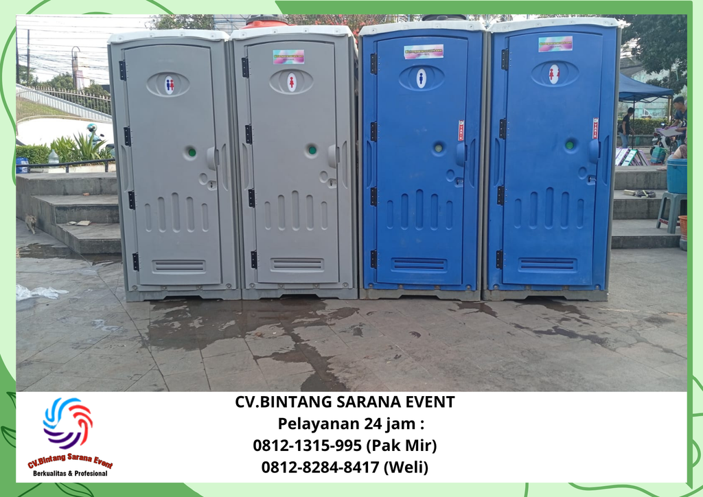 Sewa Toilet Portable Dan Tirai Cokelat Jakarta 0812-1315-995