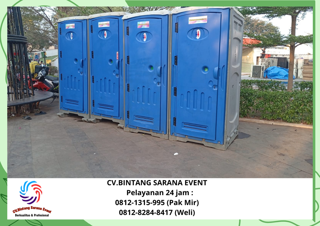 Sewa Toilet Portable Dan Tirai Cokelat Jakarta 0812-1315-995